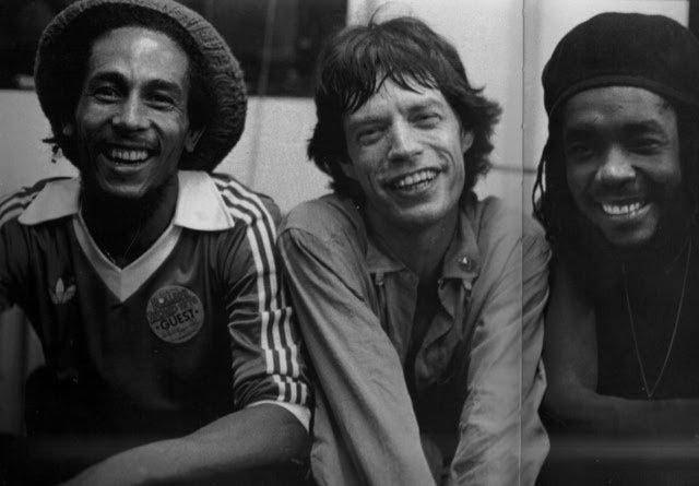Bob Marley e Mick Jagger juntos